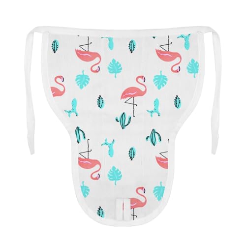 Image of MOM'S HOME Organic Muslin Baby Jhabla Set | Unisex Cotton Vest | Pack of 5 | 3-6 Months | Soft, Breathable, Summery Prints