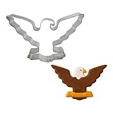 Foose American Eagle Cookie Cutter 4.5 Inch - Made in the USA – Patriotic Cookie Cutter Cookie Mold (Tin Plate Steel)