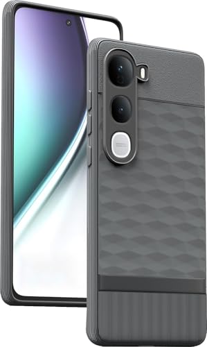 Image of Knotyy Soft Back Cover for Vivo Y400 Pro 5G | Full Camera Protection | Flexible Shockproof Back Case for Vivo Y400 Pro 5G (Grey)