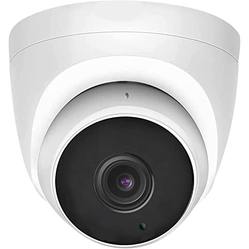 WiTi HD 5MP Telecamera IP POE Cupola Metallo interni ed Esterni,Angolo Ampio Obiettivo 2,8mm Ethernet Videocamere Sicurezza,Audio Microfono Sistema Sorveglianza Cablato Visione Notturna Automatica