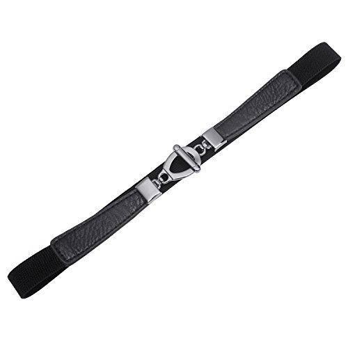 Womens 0.8" Width Skinny Elastic Waist Belt Stretch Cinch Belt Thin Belt4