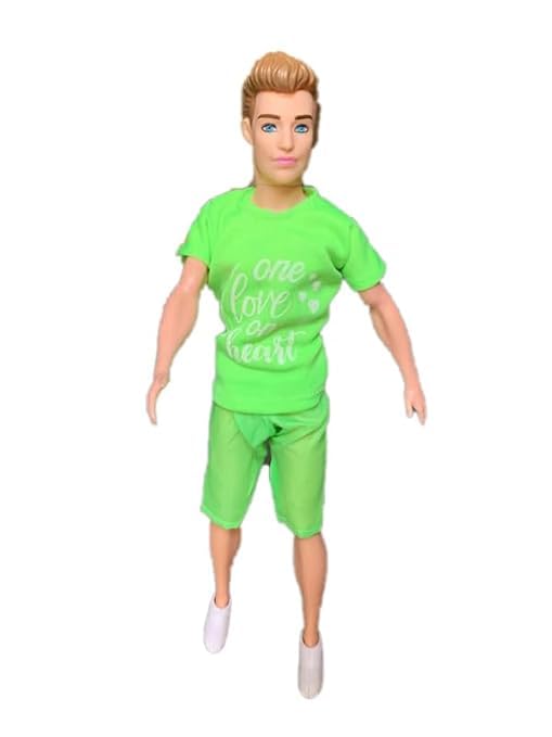 Glow Collection BOY Doll Set with Movable Joints Doll for Kids, Fashion Movable Doll Set for Girls, Handsome Boy Doll (Green) Pack of 1 (B0DGG3HTS9) Amazon Price History, Amazon Price Tracker