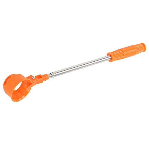 HERCHR Golf Ball Retriever, 8 Section Telescopic Antenna Design Stretchable Portable Golf Ball Grabber Pick Up Sucker Tool for Men Women, Orange