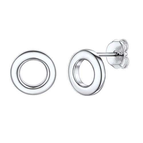 Boucle d'oreille oreilles sensibles YZCIS puces rondes argent pour femme