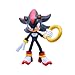 Just Toys LLC — Buildable Sonic The Hedgehog [Shadow] Figure Series 1 │ 4″ Collectible Toy, Interchangeable Arms & Accessories, Ages 6+ (Knuckles, Sonic, Knuckles, Amy Rose, and Shadow)