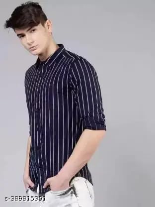 Image of Men's Cotton Casual Shirt, Brown, Full Sleeves, Regular Fit