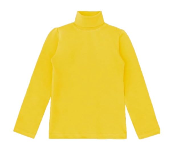 Kaynee, Long Sleeve Turtleneck Shirt, Yellow, Youth, X-Large