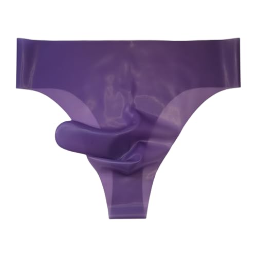 LESOYA Men's Sexy G-String Thong Underwear Transparent Boxer Briefs with Sheath Underwear