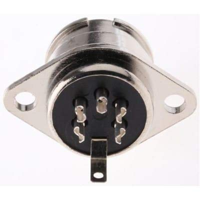 7863432, 5 Pole Female Straight Din Connector B-2002 Series 100 Vac 2A Twist Lock