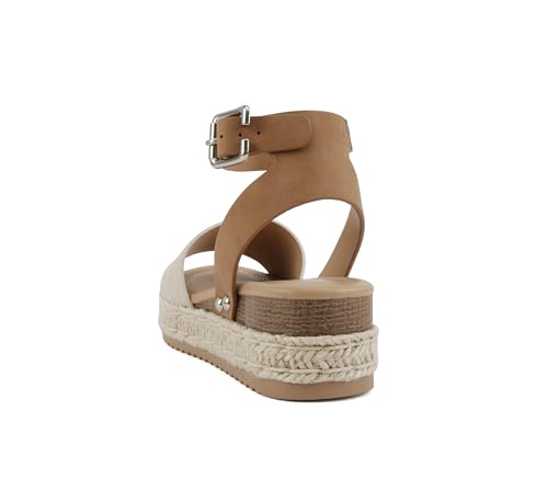 Image of Soda Little Kids /Children /Girls Topic-IIS Espadrille Flatform Wedge Open Toe Sandals