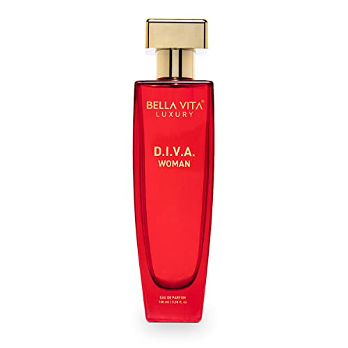 Bella Vita Luxury DIVA Eau De Parfum Perfume for Women with Bergamot, Black Currant, Lily, Musk, Floral, Fruity Long Lasting EDP Fragrance Scent 100 ml