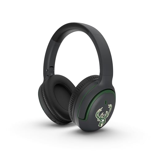 ‎SOAR NBA Active Noise Cancelling Over The Ear Headphones, Milwaukee Bucks