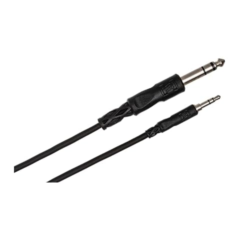 Hosa CMS-110 3.5 mm TRS to 1/4" TRS Stereo Interconnect Cable, 10 Feet Cover