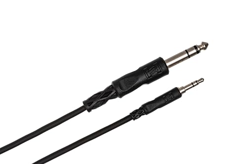 Hosa CMS-105 3.5 mm TRS to 1/4" TRS Stereo Interconnect Cable, 5 Feet (Pack of 2) image 4
