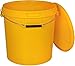 BenBow Secchio con coperchio, 30 l, giallo, 10 x 30 litri - Alimentare stabile ermetico a prova di perdite neutro inodore contenitore in plastica con manico in metallo vuoto - per uso domestico immagine