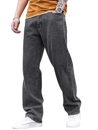Image of JAAR Loose Fit Jeans for Men - Oversized Baggy Denim Pants | Mid Rise Streetwear Style |