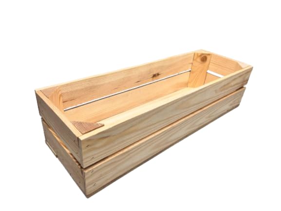 LONG TAO Holz-Übertopf Für Sukkulenten – 19,1 X 12,7 X 6,1 Cm, Rechteckig, Für Drinnen & Draußen, Als Deko Oder Stiftehalter