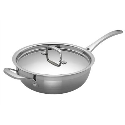 Image of Le Creuset Stainless Steel Classic 3-Ply Chef's Pan, 3.5qt