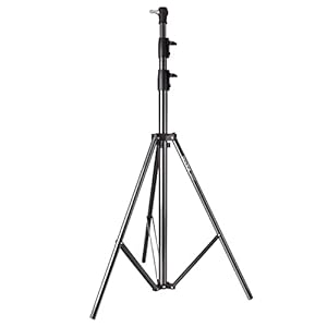 Godox Heavy Duty Aluminum Photography Light Tripod Stand for Studio Photography Lighting, Backgrounds, Monolights, Strobe Flash – 286CM, 112 Inches