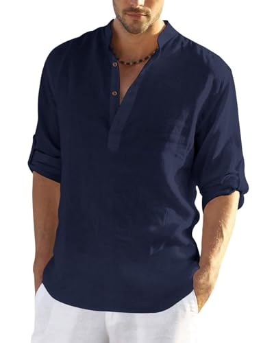Image of Men's Kurta || Chinese Collar Long Sleeves || Straight Hip Length Kurtas || Short Kurta for Men || for Festival || Function || Occasion Wear Fancy Kurta for || Best Gifts for Men