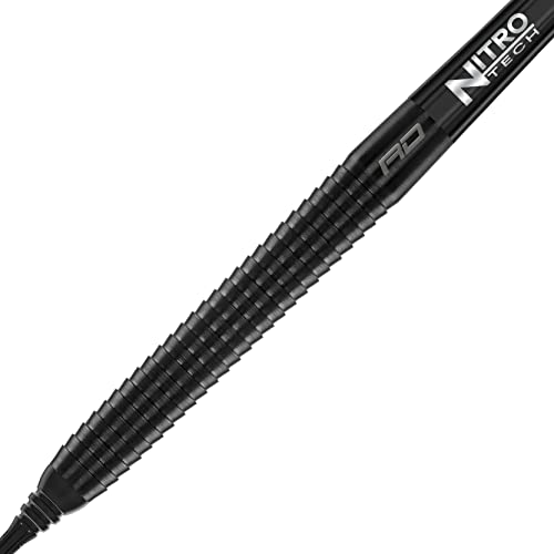 RED DRAGON Razor Edge Black 20g Softip Tungsten Darts with Flights and Stems - Image 4