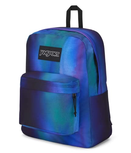 Image of JanSport SuperBreak Plus Backpack with Padded 15-inch Laptop Sleeve and Integrated Bottle Pocket - Spacious and Durable Daypack for Work and Travel - Dark Duachrome