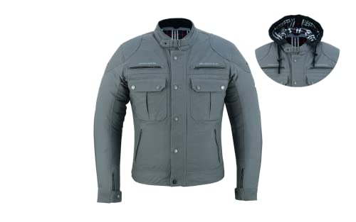 BLACKWILD Urban Style Motorradjacke Herren | Streetstyle Motorradjacke mit abnehmbar Kapuze | Textiljacke Männer mit CE Schulter Ellbogen für Radfahren Roller und Touren (5XL) BLACKWILD Urban Style Motorradjacke Herren | Streetstyle Motorradjacke mit abnehmbar Kapuze | Textiljacke Männer mit CE Schulter Ellbogen für Radfahren Roller und Touren (5XL)