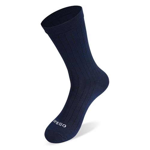 Image of Unisex Pure Cotton Combed Regular Fit Ribbed Crew Socks | Soft Breathable Socks for Men and Women | Ideal for Office Wear, Casual Outfits & Daily Use