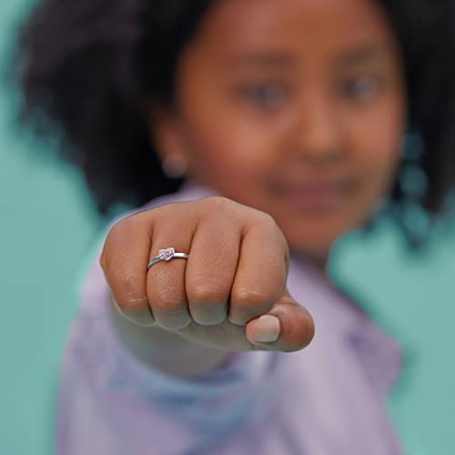Prinzessin Lillifee Ring 925 Sterling Silber Mädchen Kinder Ringe, mit Preciosa, Silber, Herz, Kommt in Schmuck Geschenk Box, 2031168
