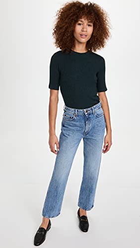 Image of Vince Women's Elbow Sleeve Crew Neck Top
