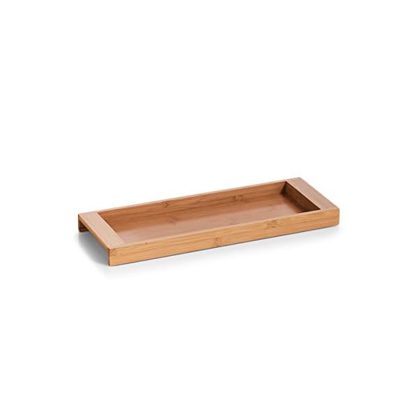 Zeller 25388 Ablage-Tablett, Bambus, ca. 40 x 15 x 3 cm, Ablage für Bad und Büro, Oranizer