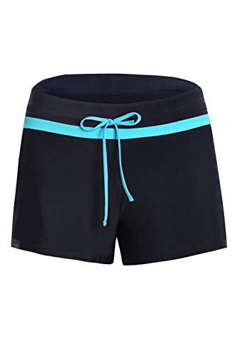 Shorts de Baño Mujer, Secado Rápido, Shorts de Natación con Cordón Ajustables, Tejido Agradable para La Piel, Deportes Acuáticos(S-3XL)
