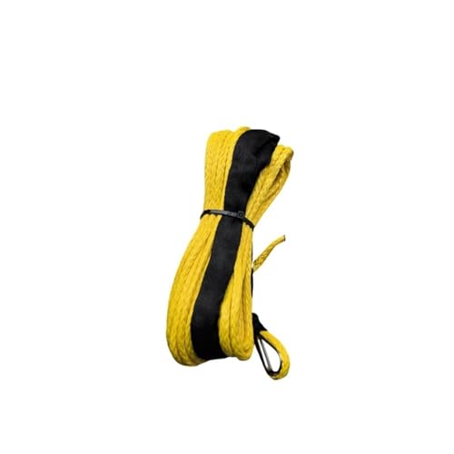 Câble de treuil synthétique jaune 25m pour voiture et remorque 12mm