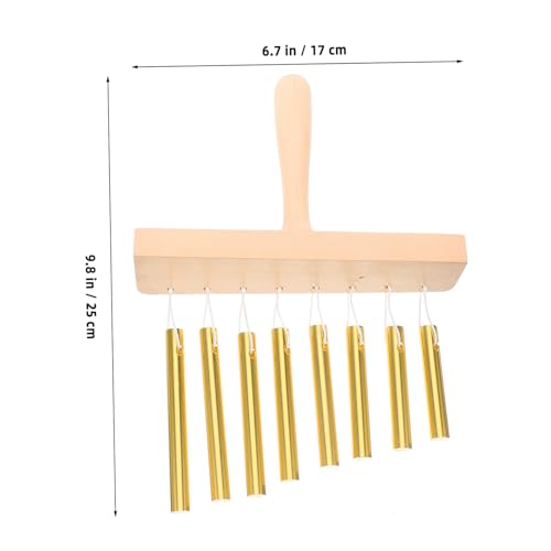 SHOWERORO sinos de vento de percussão carrilhão de vento 8 barras instrumento de percussão infantil