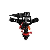 Kobi - PVC Low Pressure Sprinkler Head for Yard, Adjustable 0-360 Degree, Partial Rotation Type, Low psi sprinklers, Adjustable Lawn Sprinkler Heads, Garden Irrigation Sprinkler