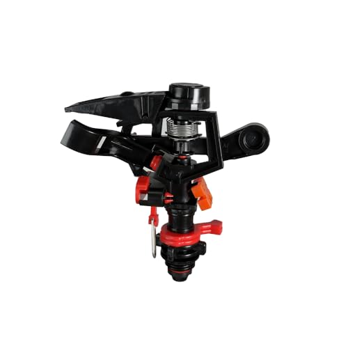 Kobi - PVC Low Pressure Sprinkler Head for Yard, Adjustable 0-360 Degree, Partial Rotation Type, Low