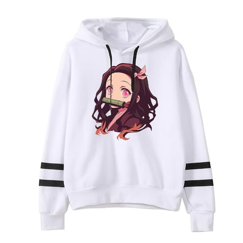 Sudadera con Capucha Nezuko Tanjirou Merch Hoodies Manga Larga Sudadera Anime Streetwear for Hombre Mujer