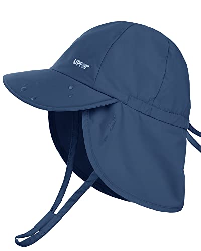 Image of FURTALK Baby Sun Hat with Neck Flap UPF 50+ Adjustable Baby Boys Girls Summer Beach Hat for Traveling Swim Hat