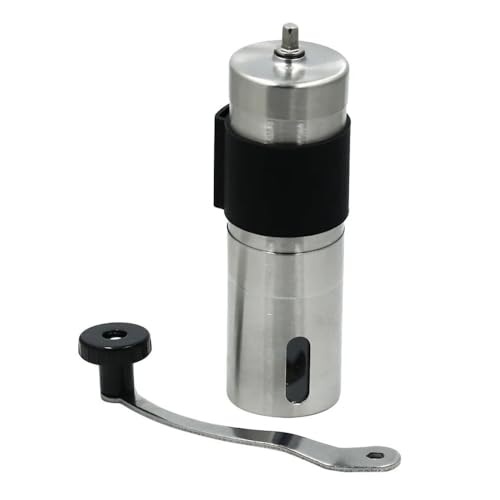 HUIJIQX Molinillo de café manual portátil para granos de café, mini molinillo de acero inoxidable, fácil hecho a mano, herramienta de accesorios de cocina (L)