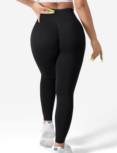 VOYJOY Seamless Leggings for Women High Waist Yoga Pants Scrunch Butt Lifting Elastic Tights3