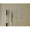 ClosetMaid 3462 Broom & Mop Holder for Wall or Door Mount, Durable White Metal Steel