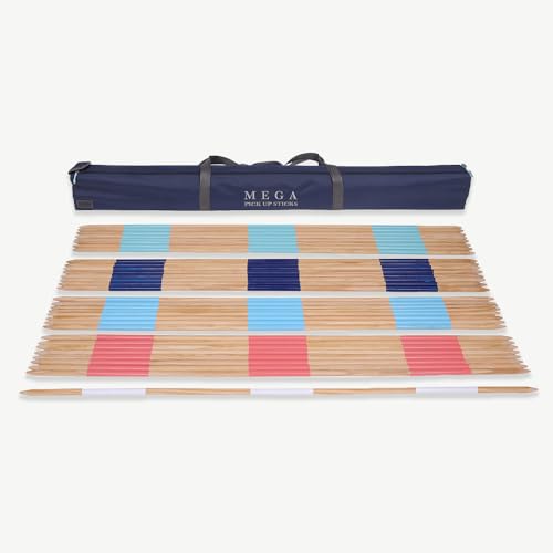 Uber Games Mikado XXL Mega 90 hasta 150 cm – Exterior e interior – en bolsa de transporte – Versión Jumbo FSC (hasta 150 cm)