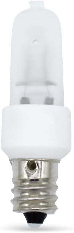 lumenivo Bulbrite KX60FRE12 – Bombilla de rosca para candelabro Bulbrite KX60FRE12 (E12) de 60 vatios, escarcha, 120 voltios xenón E12 Krypton,