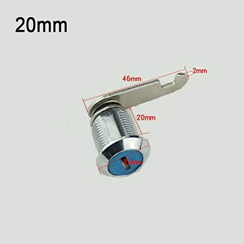 Cam Lock SENRISE Drawer Lock Security Rotary Tongue Lock with 2 Keys for Mailbox Drawer Cupboard Cabinet (20mm, 1Pack) - Image 3