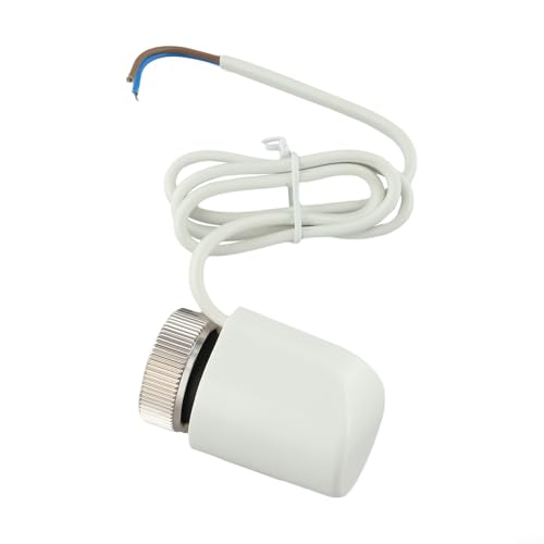 WIIYENA AC230V M30X1.5mm Actuador térmico eléctrico normalmente abierto para calefacción por suelo radiador, válvula termostática de radiador, alambre de cobre