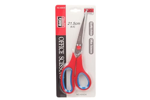 Image of Multi-Purpose SCISSORS NO. 405DX for Kitchen, Office & Home Use - Stainless Steel Blades, Comfort Grip Handle, Heavy Duty Utility Shears for Cutting Meat, Paper, Fabric (21.5cm)