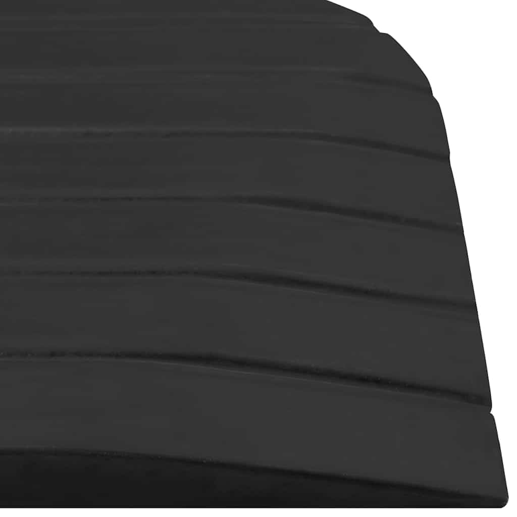 Rampas de umbral de goma con superficie antideslizante para silla de ruedas, scooter, andador, entrada, aparcamiento, construcción, seguridad, 2 unidades, 110 x 21 x 2,5 cm