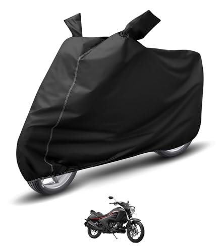 Image of Auto Hub Waterproof Bike Cover Compatible with Suzuki Intruder 250 Dustproof, UV Protection Two Wheeler Bike Intruder 250 Cover - Black