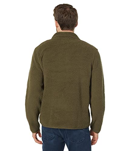 Lucky Brand Men's Solid Sherpa Mock Neck Utility Pull-Over2