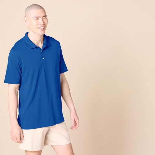 Image of Amazon Essentials Men's Regular-Fit Quick-Dry Short-Sleeve Golf Polo Shirt